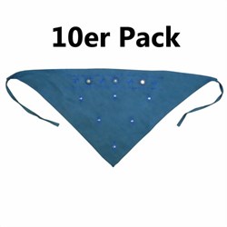 Bild von Pañuelos triangulares azul vaquero oscuro pack 10 40x40x60cm bordados
