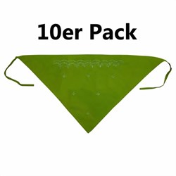 Bild von Pañuelos triangulares verde pack 10 40x40x60cm bordados
