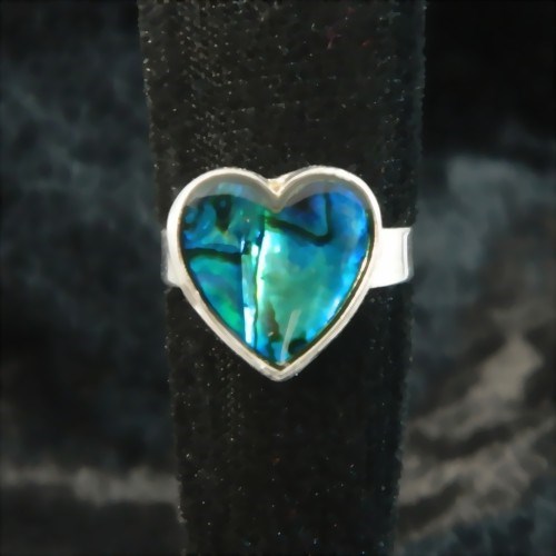 Bild von Anello Opale marina Cuore
