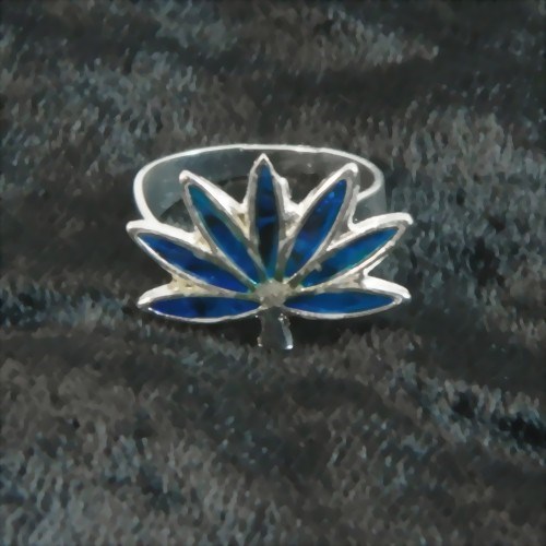 Bild von Anello Opale marina Cannabis
