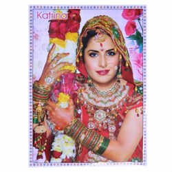 Bild von Poster Bollywood Katrina Kaif con fiori