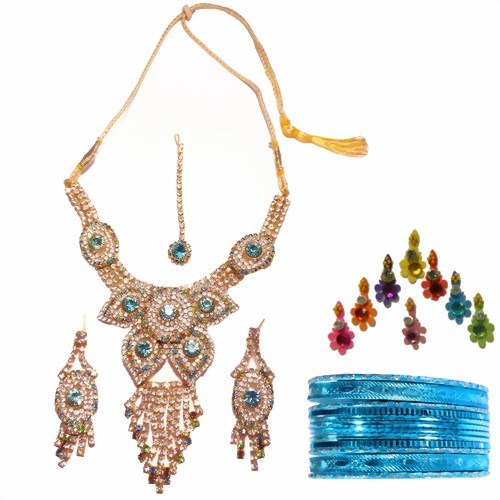 Bild von Bollywood Schmuck-Set Malaika bunt