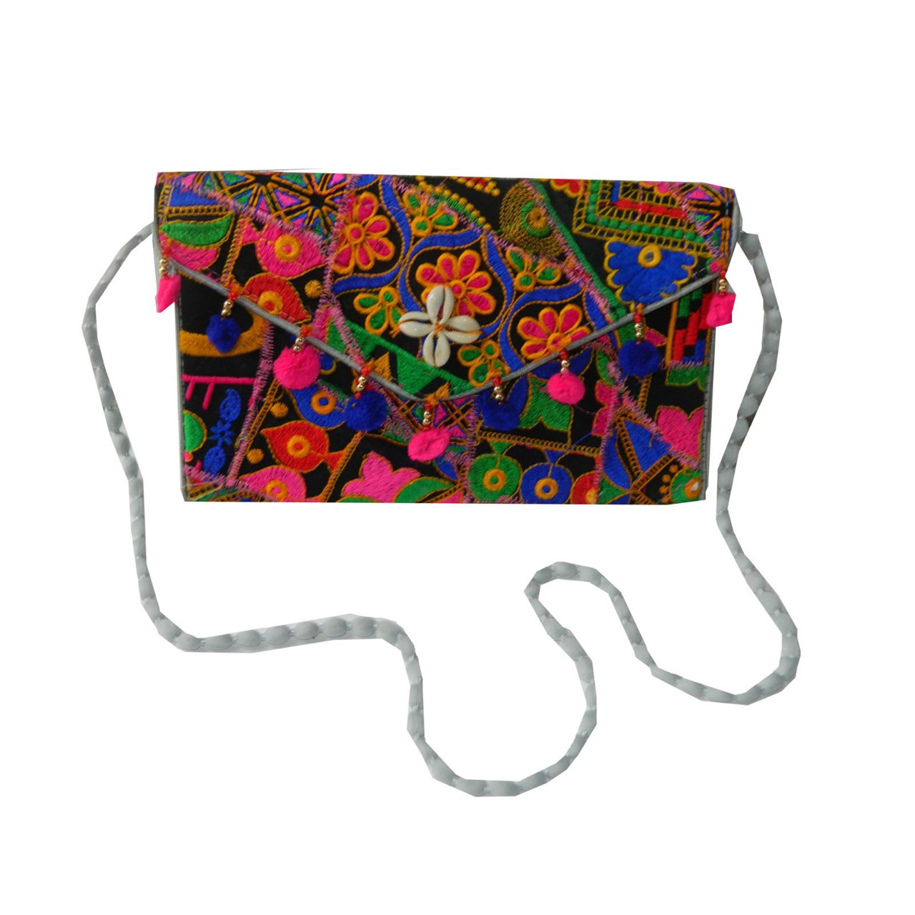 Bild von Indische Handtasche Blume Muschel