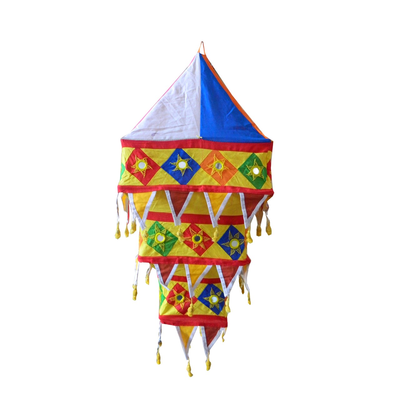 Bild von Lampenschirm Quadratisch 80cm Multicolor