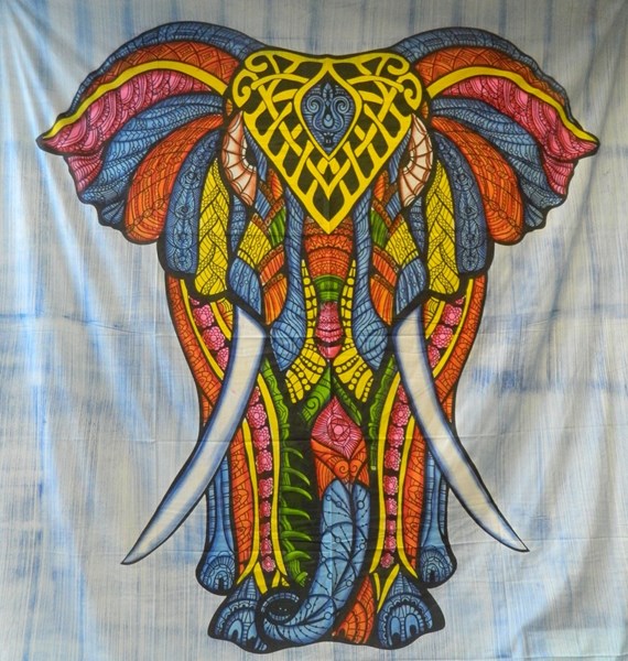 Bild von Colcha elefante africano multicolor