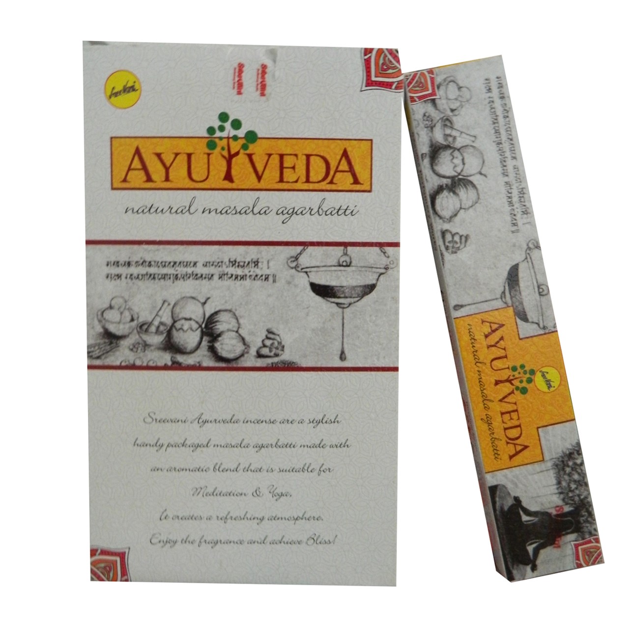 Bild von 180g Ayurveda Natural Masala Incense Räucherstäbchen